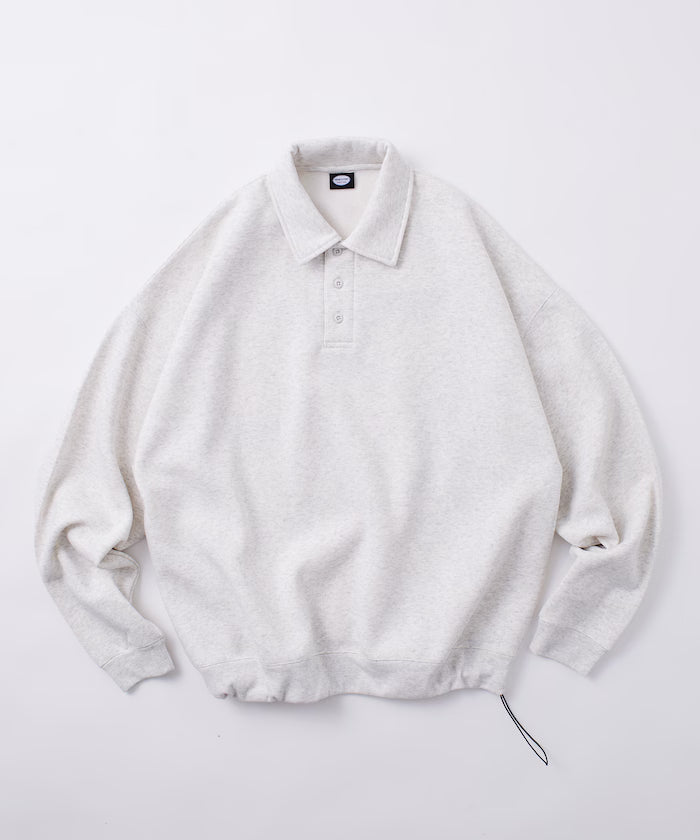 Relaxed Fit Spindle Polo Collar Sweat / Hem Code [Limited Edition]