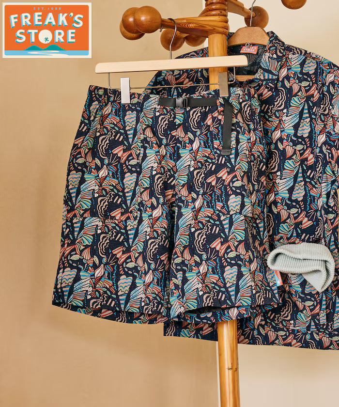 Relaxed Fit Recycled Nylon Webbing Belt Shorts - Other/Pattern 1