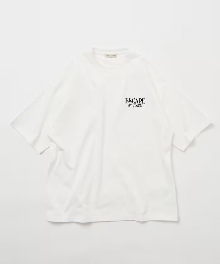 Limited Edition Relaxed Fit Back Print Crew Neck T-Shirt FOREST BATHING MAN TEE