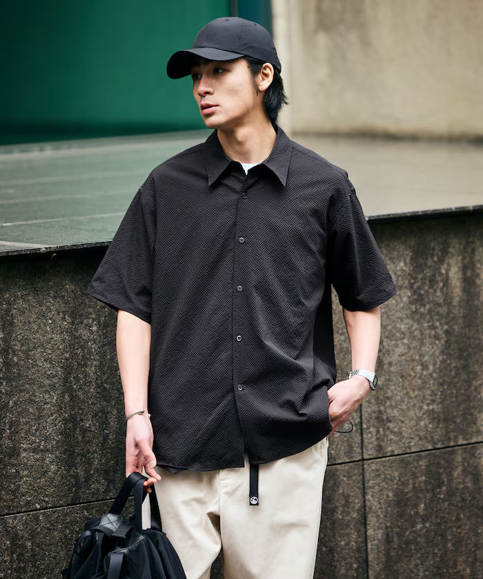 AiRide/AiRide Relax Fit Short Sleeve Seersucker Shirt/Pocketable/Quick Dry/UV Cut [Limited Edition]