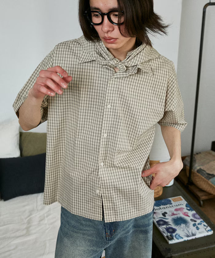 LOVE POP STUDIO Half Sleeve Shirt with Scarf Limited Edition