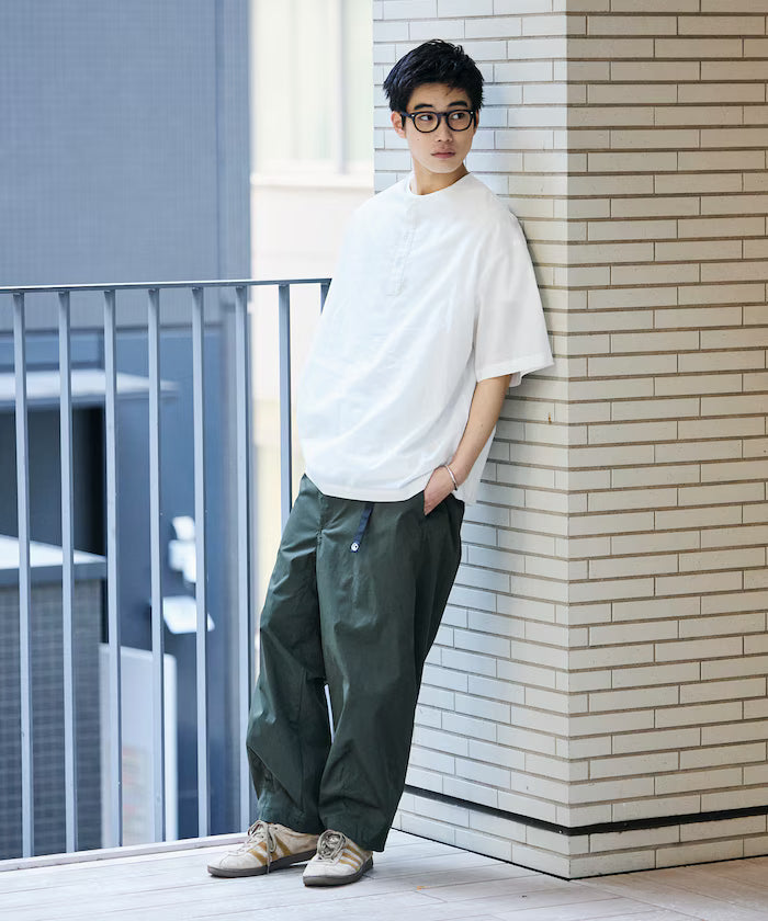 Relax Fit Relaxed Fit Henley Neck Pullover Shirt [Limited Edition]