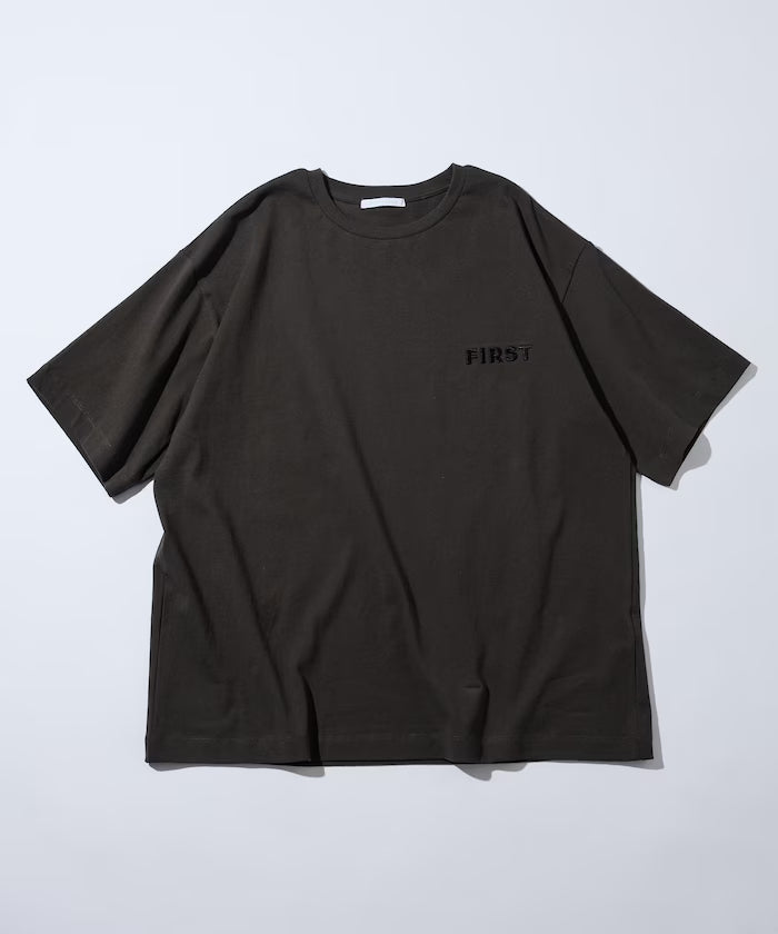 6 oz Front Logo Embroidery Crew Neck T-Shirt / One Point Design T-Shirt LEFT CHEST EMBROIDERY FIRST