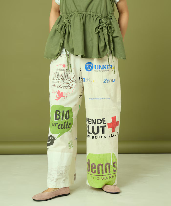 vintage European eco bag remake pants