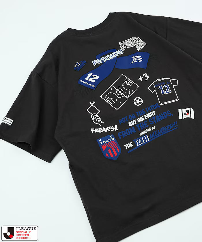 [Sales start on May 15 at 12:00] J.LEAGUE × FREAK'S STORE Exclusive SUPPORTERS SHORT SLEEVE TEE [FC Tokyo] - Charcoal Gray