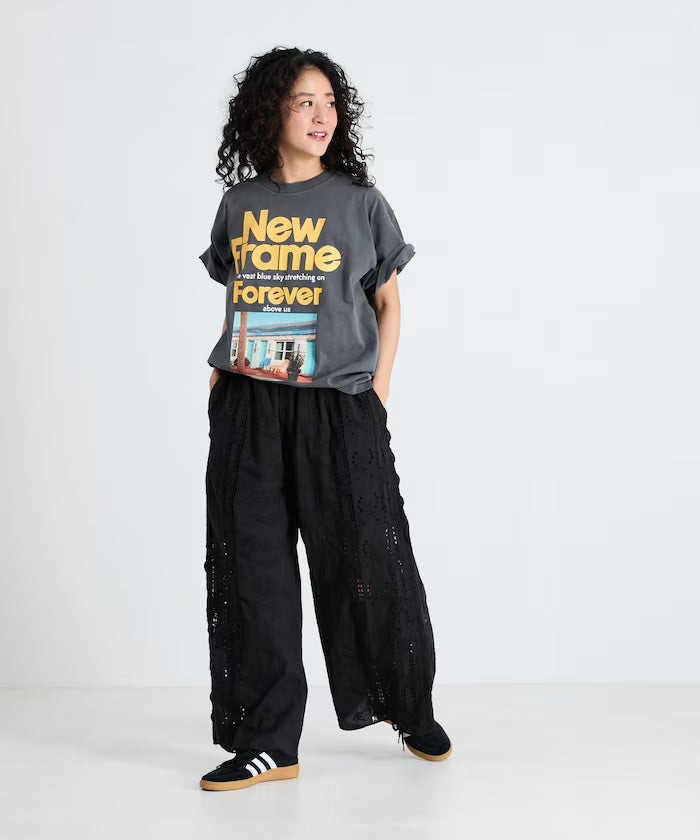 Cutwork Embroidered Easy Pants