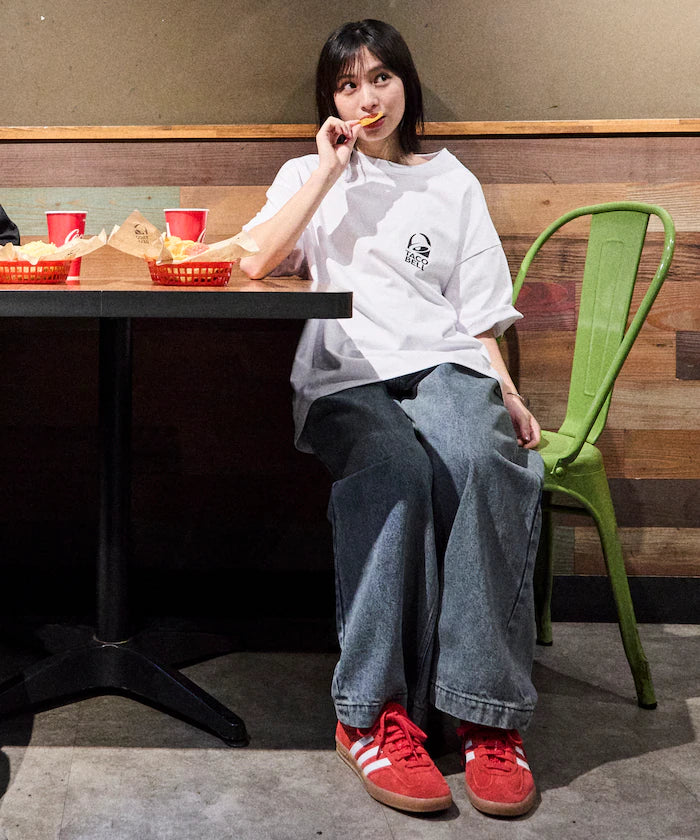 Limited Edition TACOBELL×FREAK'S STORE Exclusive Big Silhouette Back Print Crew Neck T-Shirt