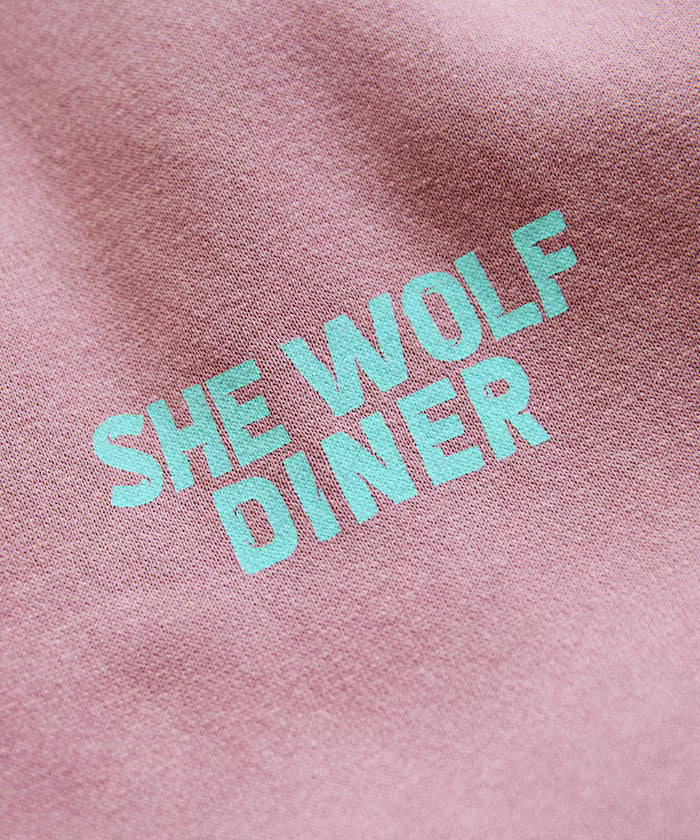 SHE WOLF DINER x FREAK'S STORE/She Wolf Diner Limited Edition Big Silhouette Back Print PO Parker/Hoodie/CAR 【Limited Edition】