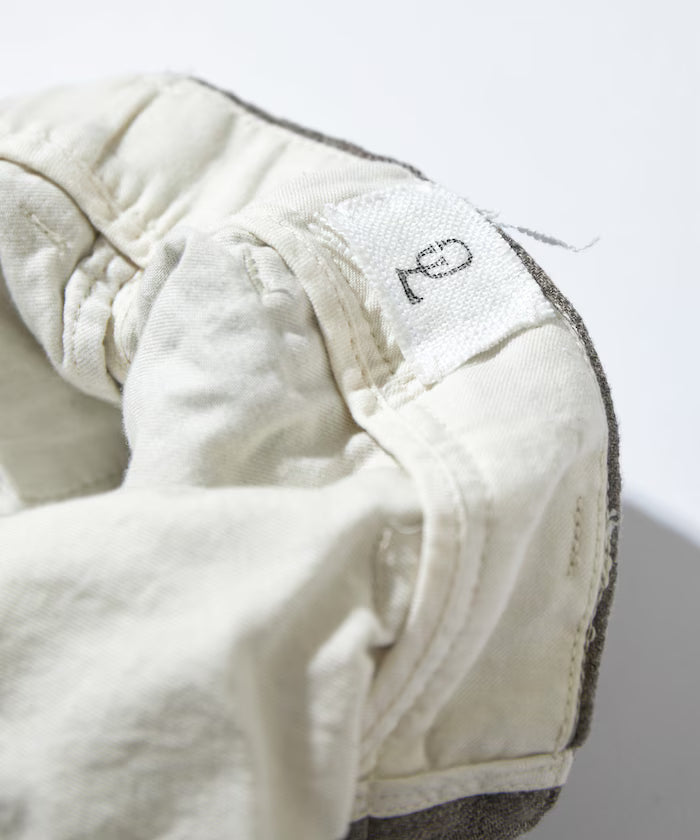 French Linen Tweed 1 Tuck Trousers