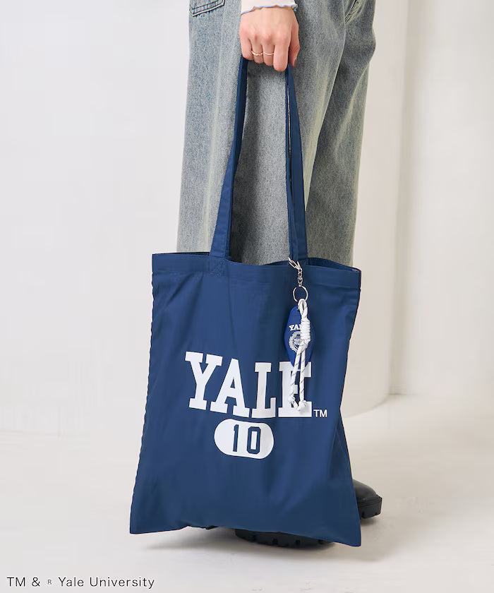 College Logo Tote Bag with Key Charm/A4 Size Tote Bag