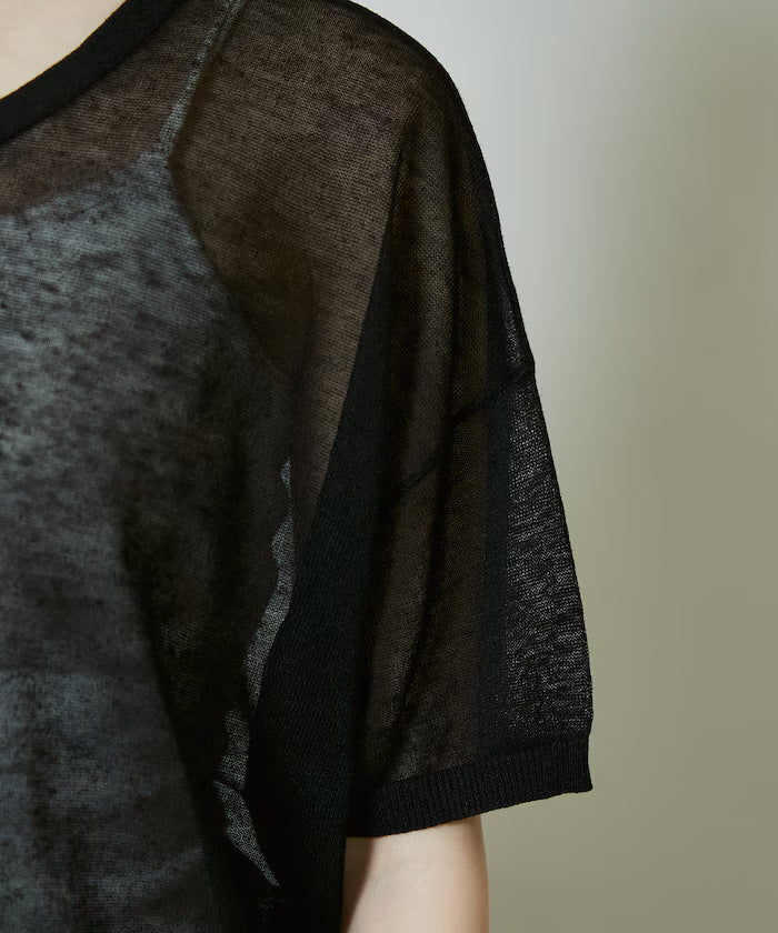Washable Linen Hem Cord Summer Knit Cardigan Limited Edition