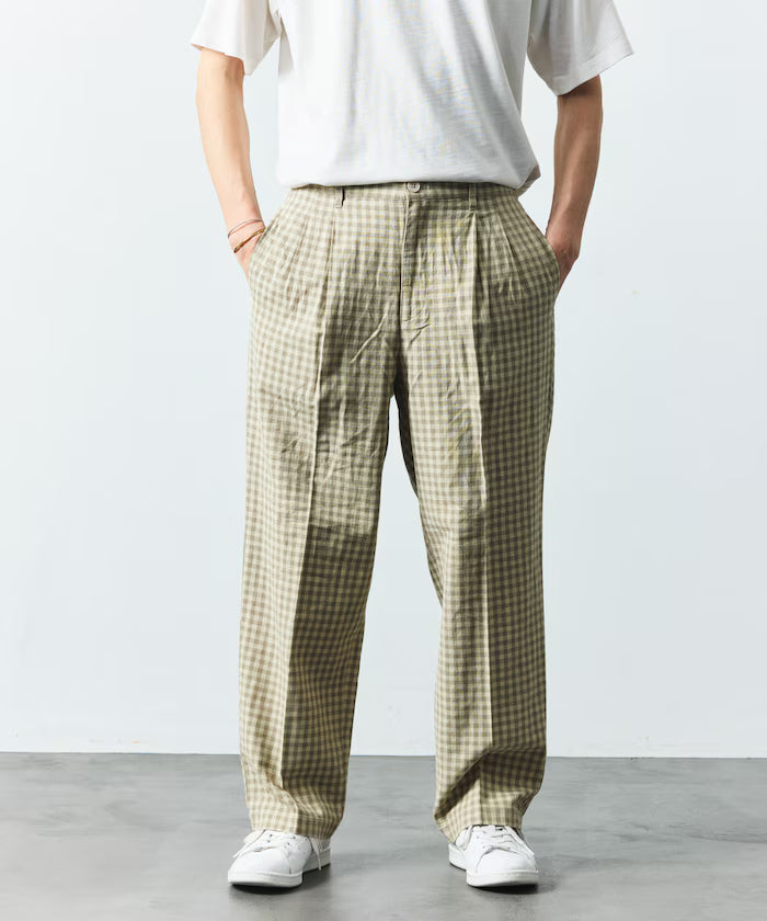LINEN COTTON EASY SLACKS [Compatible with Setup]