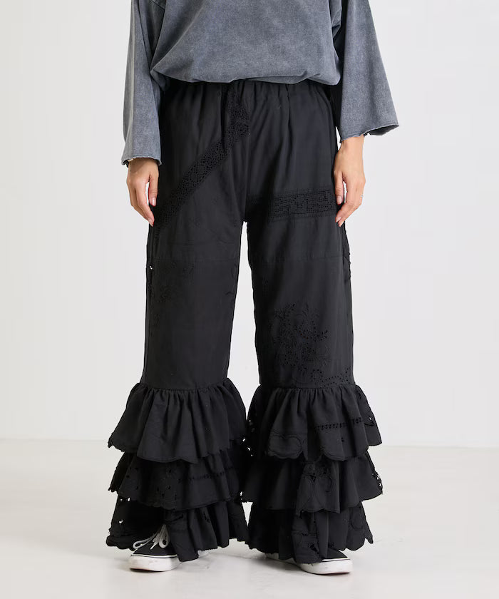 vintage lace tablecloth remake easy pants
