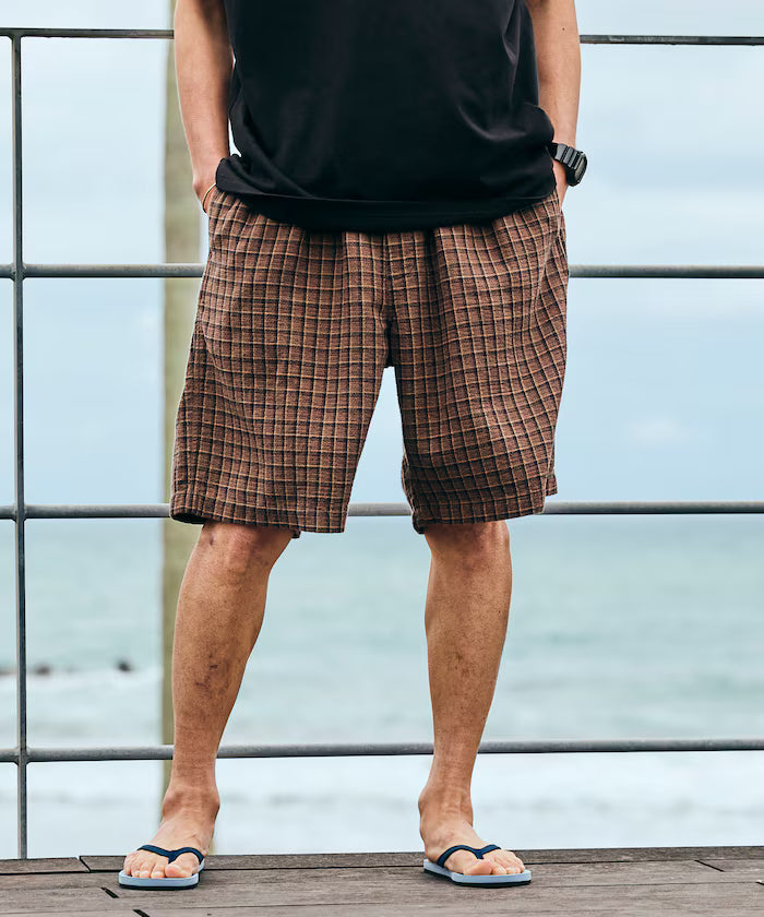 AUSTRALIAN COTTON Check Easy Shorts