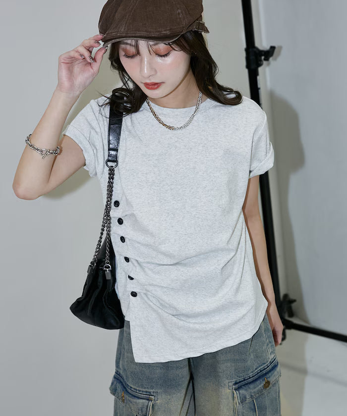 Button Design T-Shirt Limited Edition
