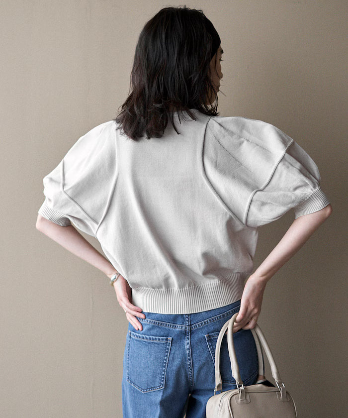 [March 11th 12:00 Release] Japan-Made Whole Garment Puff Sleeve Top
