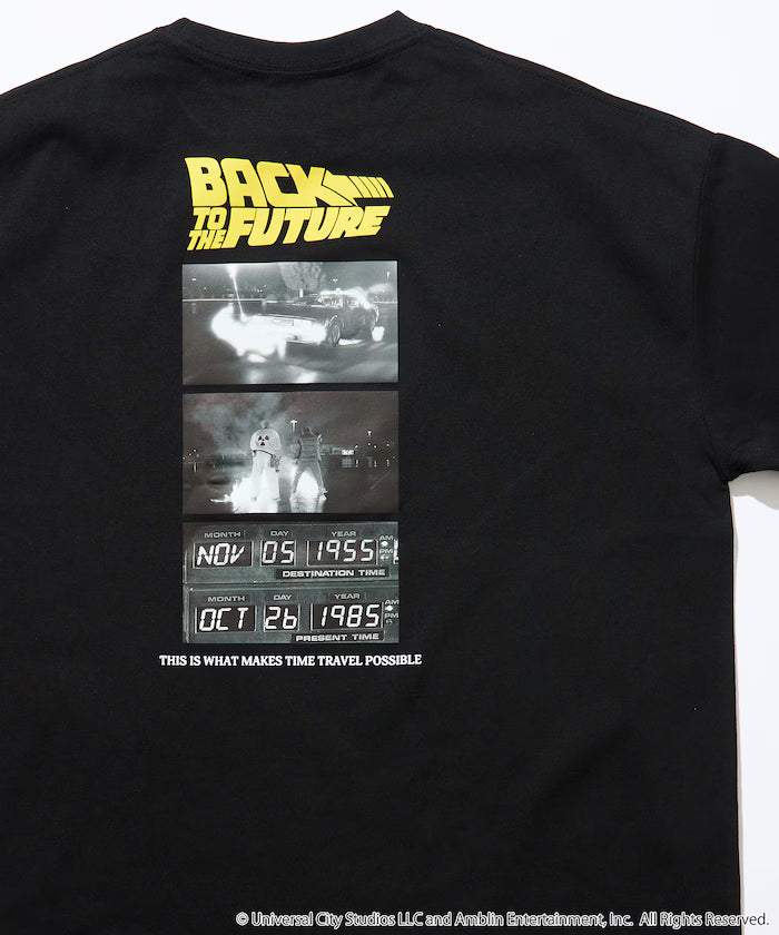 [BACK TO THE FUTURE] Limited Edition Big Silhouette Back Print Crew Neck T-Shirt [Limited Release]