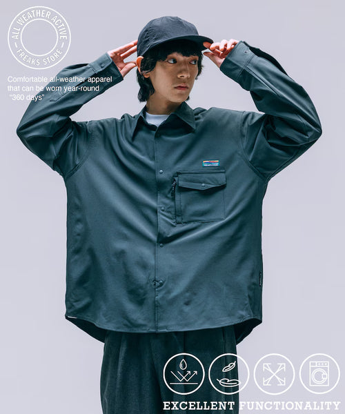 ALL WEATHER ACTIVE WEAR/All Weather Active Wear Relaxed Fit Pocket Shirt 【Limited Edition】