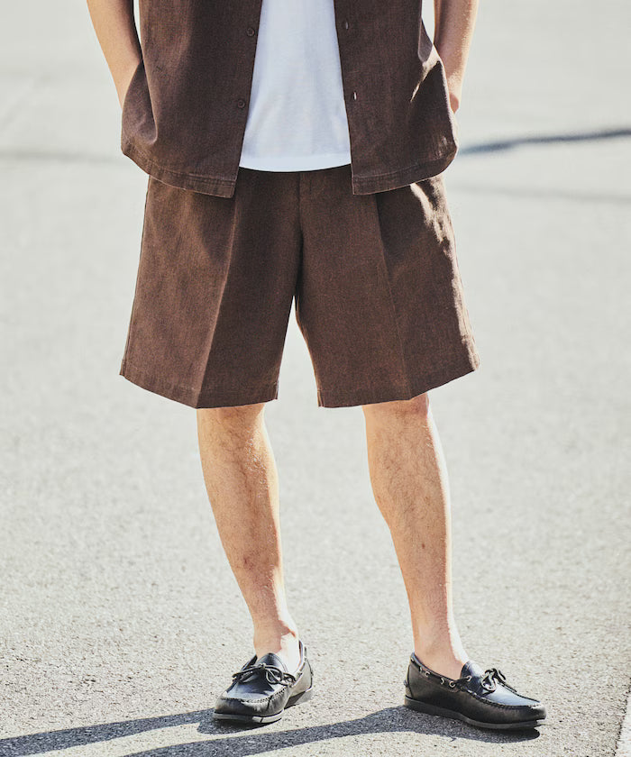 LINEN COTTON EASY SHORT PANTS