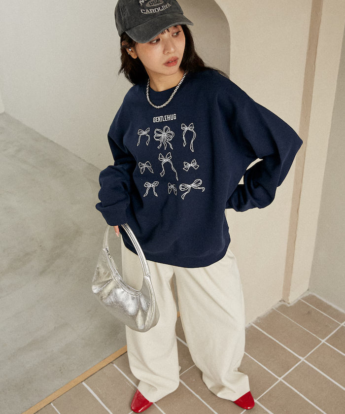 Ribbon Embroidery Crew Sweat Limited Edition