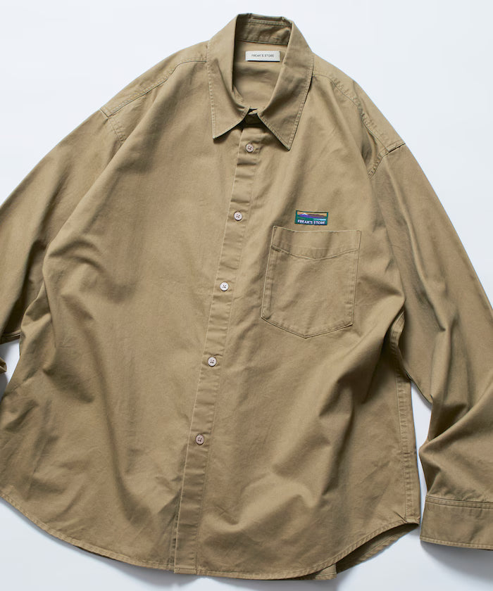 Relax Fit Relaxed Fit Garment Dyed Regular Collar Shirt [Limited Edition]