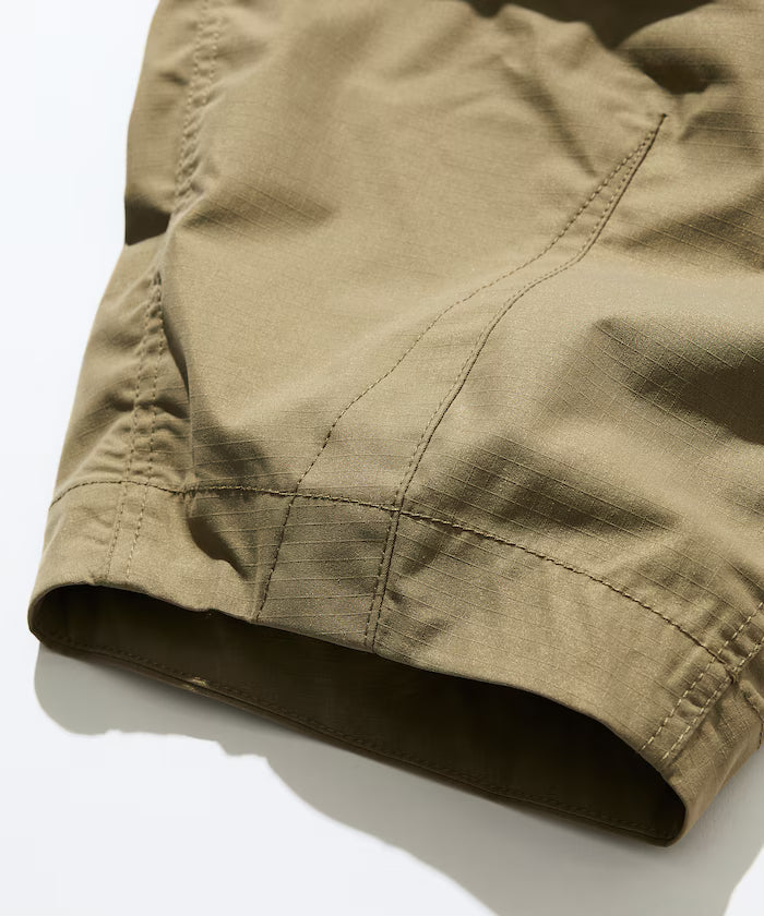 Quick Dry Fabric Wide Silhouette Poly Rip Cross Military Circus Pants/UV Cut/Quick Dry 【Limited Edition】