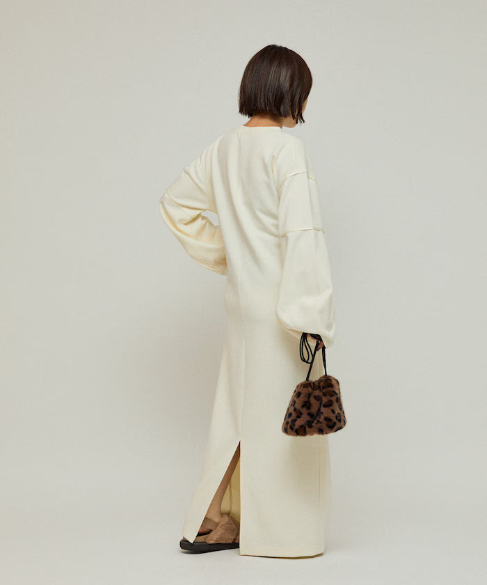 Cocoon Sleeve Damboru Sweat One-Piece / Spindle
