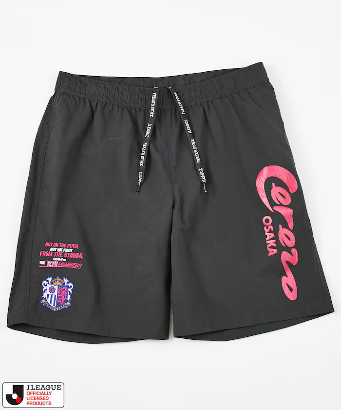 [May 15 12:00 sale start] J.LEAGUE × FREAK'S STORE special order SUPPORTERS NYLON SHORTS [Cerezo Osaka] - Charcoal Gray