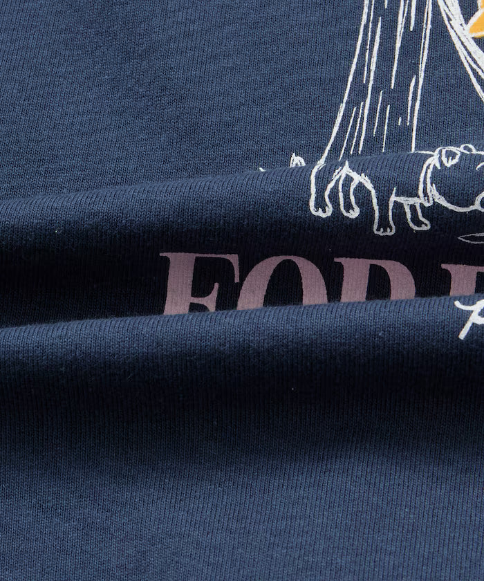 Limited Edition Relaxed Fit Back Print Crew Neck T-Shirt FOREST BATHING MAN TEE