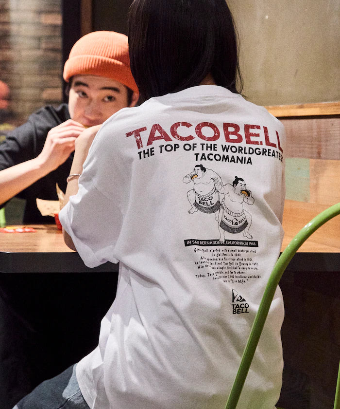 Limited Edition TACOBELL×FREAK'S STORE Exclusive Big Silhouette Back Print Crew Neck T-Shirt