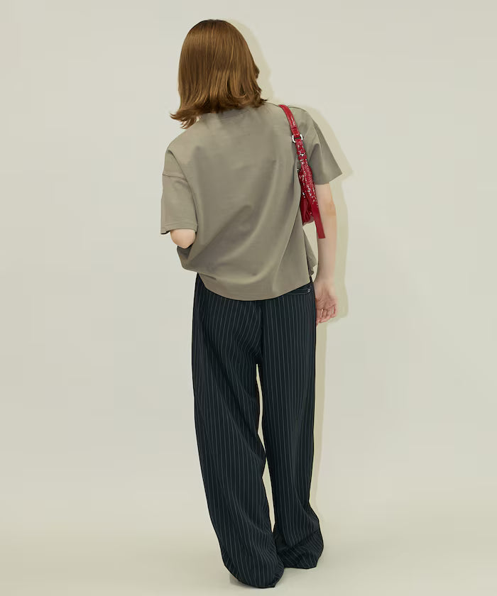 <contact cool> Cool Ponte Henry Neck T-Shirt Limited Release
