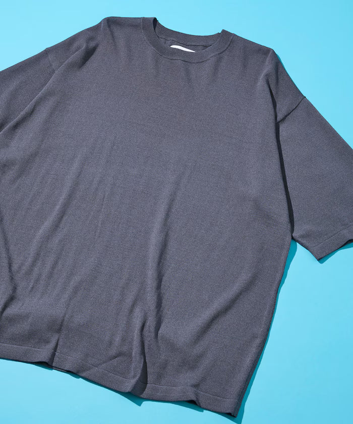 [New Color Added] SUPER ICE / Super Ice Crew Neck Knit T-Shirt / Contact Cooling