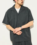 Big Silhouette Dryflow Short Sleeve Shirt / Compatible with Setup - Charcoal Gray
