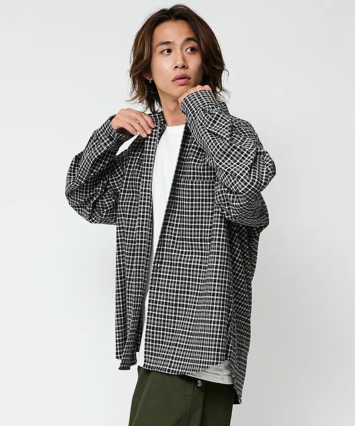 Relax Fit Relaxed Fit Regular Color Flannel Check Shirt [Limited Edition]