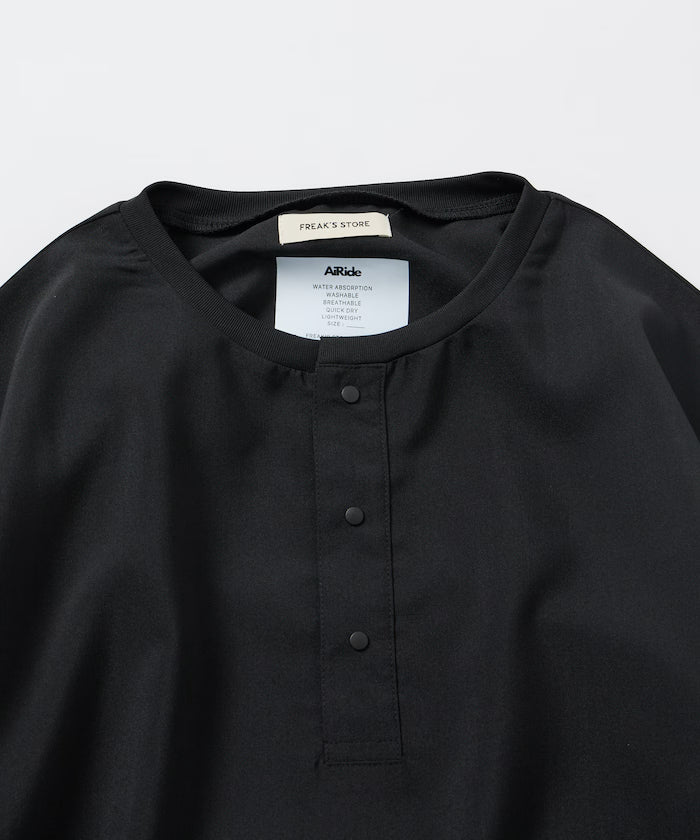 AiRide/Packable Setup/Henley Neck Pullover/Shorts/Packable/Quick-Drying/UVA Cut 【Limited Edition】