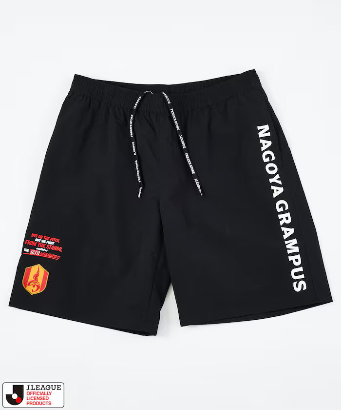 [May 15 12:00 Sale Start] J.LEAGUE × FREAK'S STORE Exclusive SUPPORTERS NYLON SHORTS [Nagoya Grampus] - Black