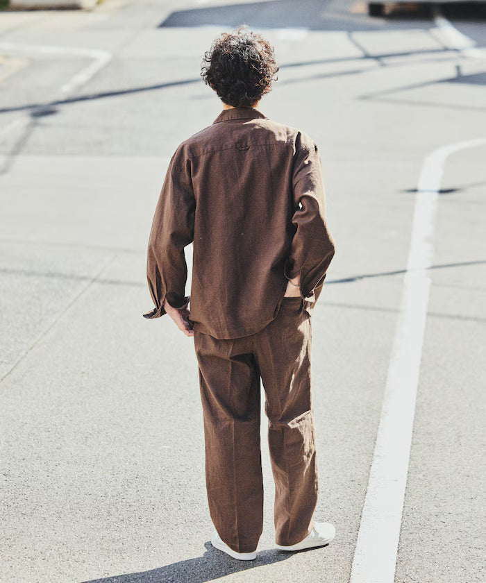 LINEN COTTON EASY SLACKS [Compatible with Setup]