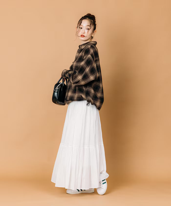 Wide Silhouette Ombre Check Spindle Shirt [Limited Edition]