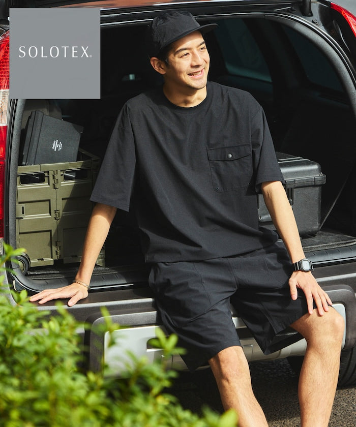 SOLOTEX Packable Short Sleeve Travel Set with Mini Bag Water-Absorbent and Quick-Drying