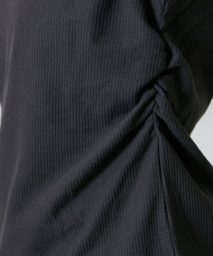 Light Waffle Waist Shirring T-Shirt Limited Edition