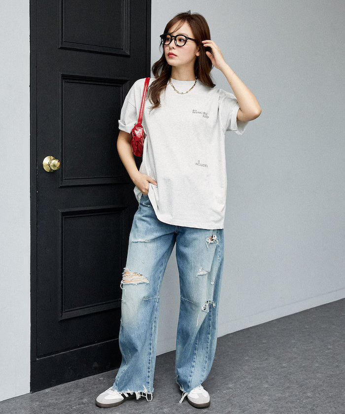 VINCIBLE SLEEP Cat Print T-Shirt Limited Edition