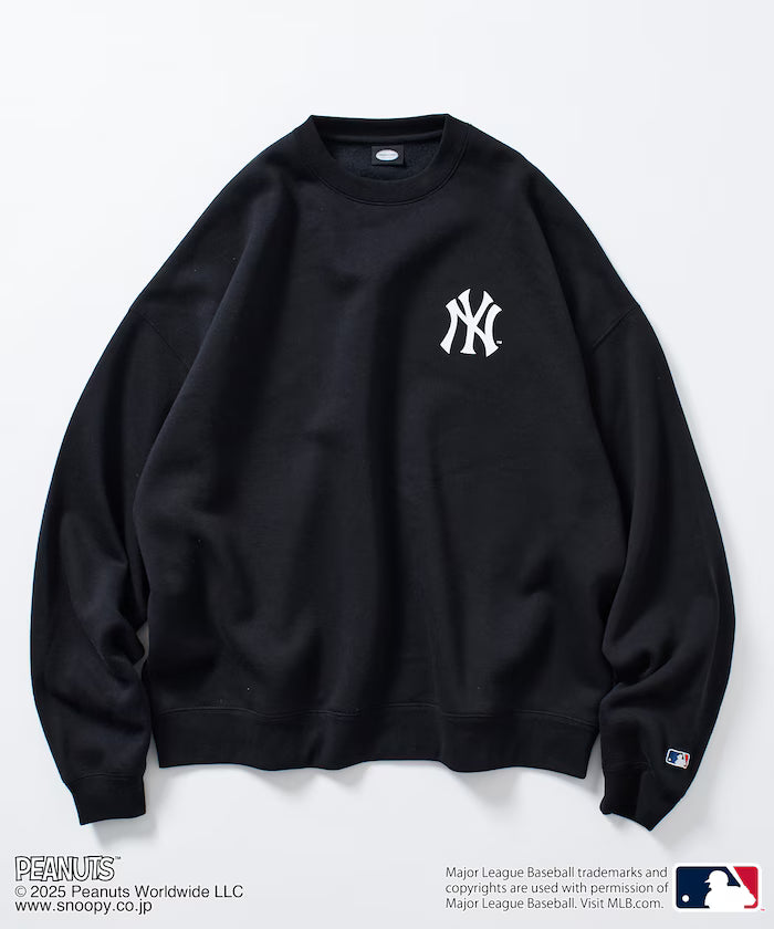 MLB×PEANUTS Exclusive Big Silhouette Back Print Crew Neck Sweat/YANKEES [Limited Edition]