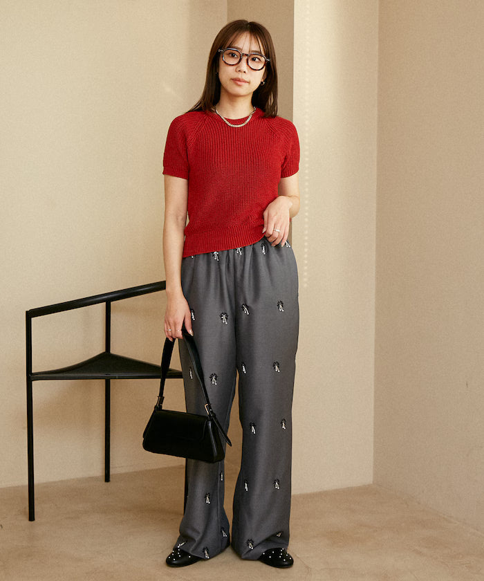 Total Beads Embroidery Easy Slacks Limited Release