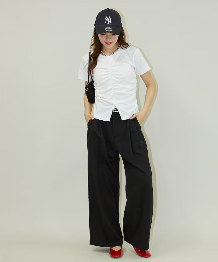 2-pleat slacks pants limited edition
