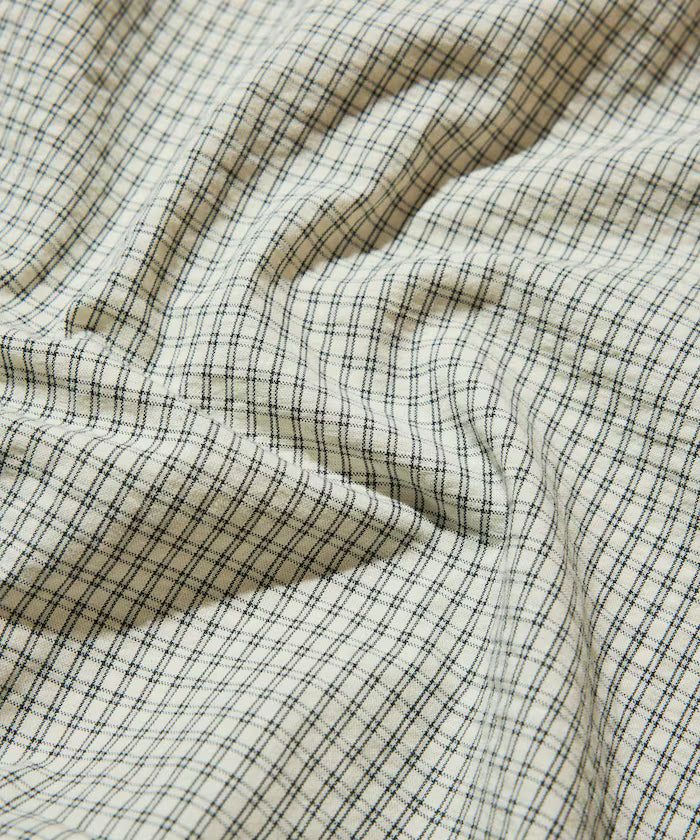 FREAK'S STORE for BEACH & FES Seersucker Spindle Regular Collar Short Sleeve Shirt