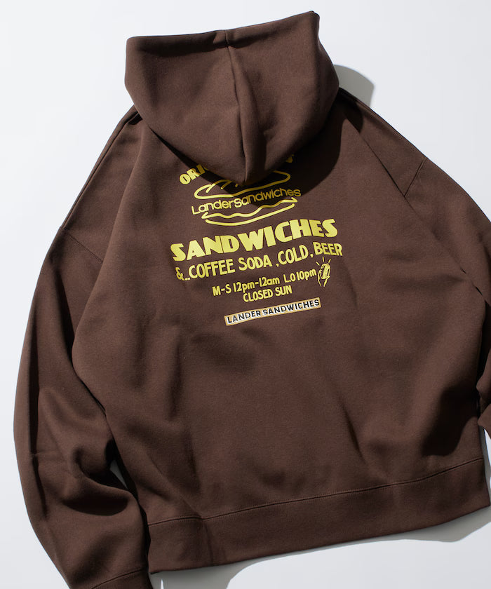 LANDER SANDWICHES×FREAK'S STORE/LANDER Limited Big Silhouette Back Print Sweat Hoodie 【Limited Release】