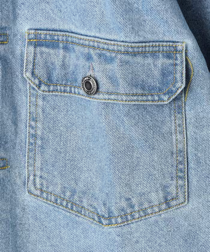 Short-Length Relaxed Denim Trucker Jacket