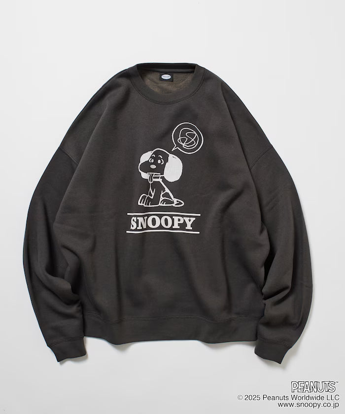 PEANUTS/Peanuts Exclusive Front Print Crew Neck Sweat/Shibe 【Limited Edition】