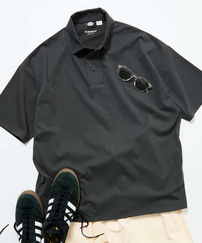 STORATECH/Stratech Big Silhouette Polo Shirt/Antibacterial/Odor Resistant/Sanitizing/UV Cut/Contact Cooling/Quick Drying 【Limited Release】