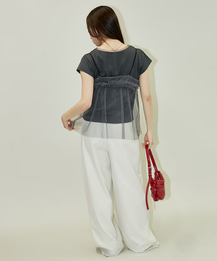 Tulle Bustier T-shirt Set Limited Edition